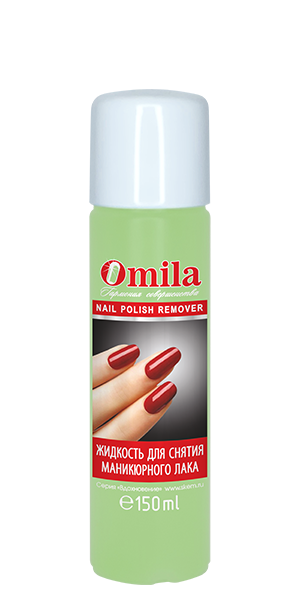 СКЭМ Жидкость 150мл. Omila "Нежность" д/снятия лака с ацет-ом /24шт-img-0