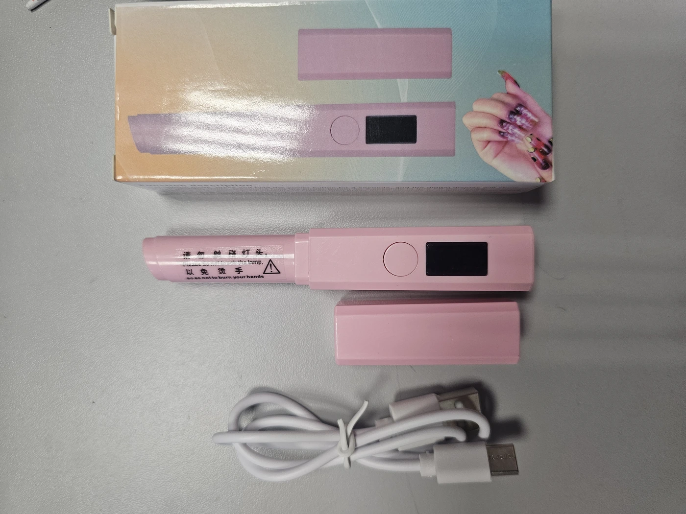 Фонарик YZ11 помада с дисплеем зарядка USB-img-0