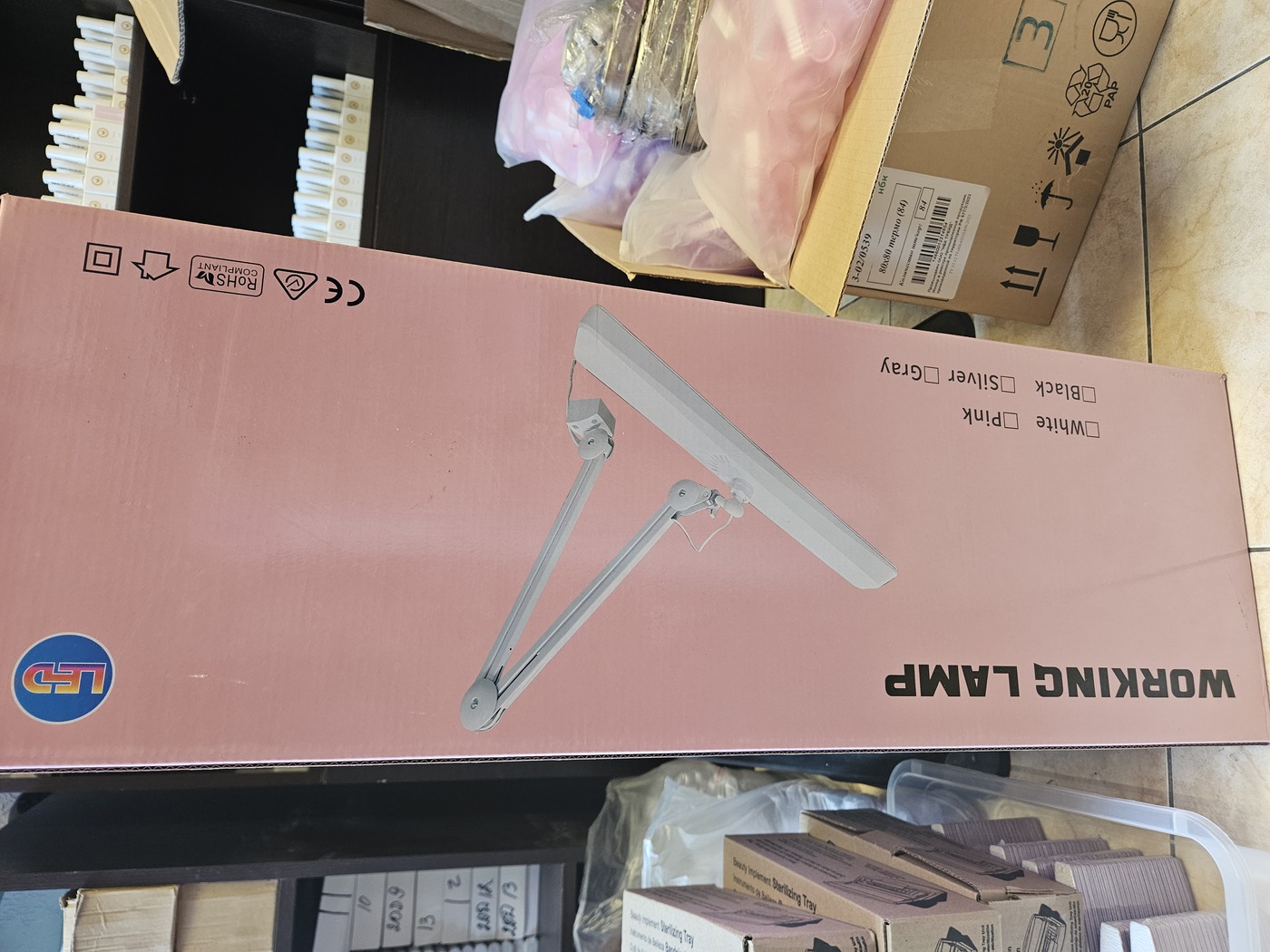 Настольная Лампа Квадратная 3 вида крепления-img-0