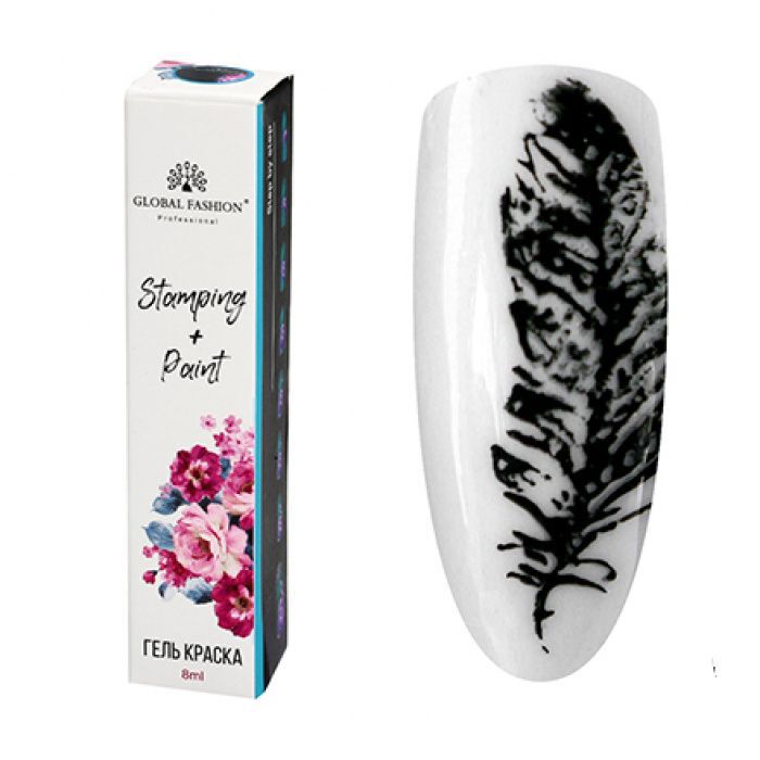 Global Fashion Гель-краска для стемпинга 01 ЧЕРНАЯ-img-0