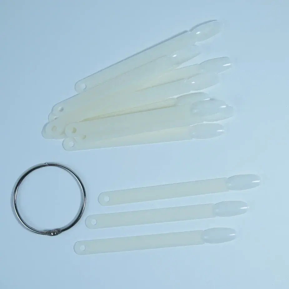 Палитра-веер на кольце "овал" молочная-img-3