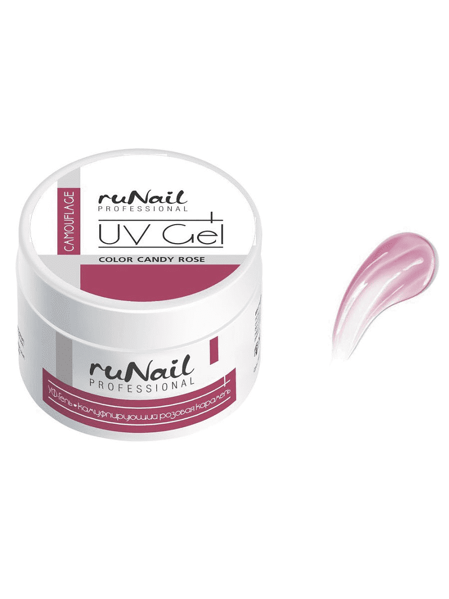 RuNail Камуфлирующий УФ-гель 3451 Розовая карамель 15 г-img-0