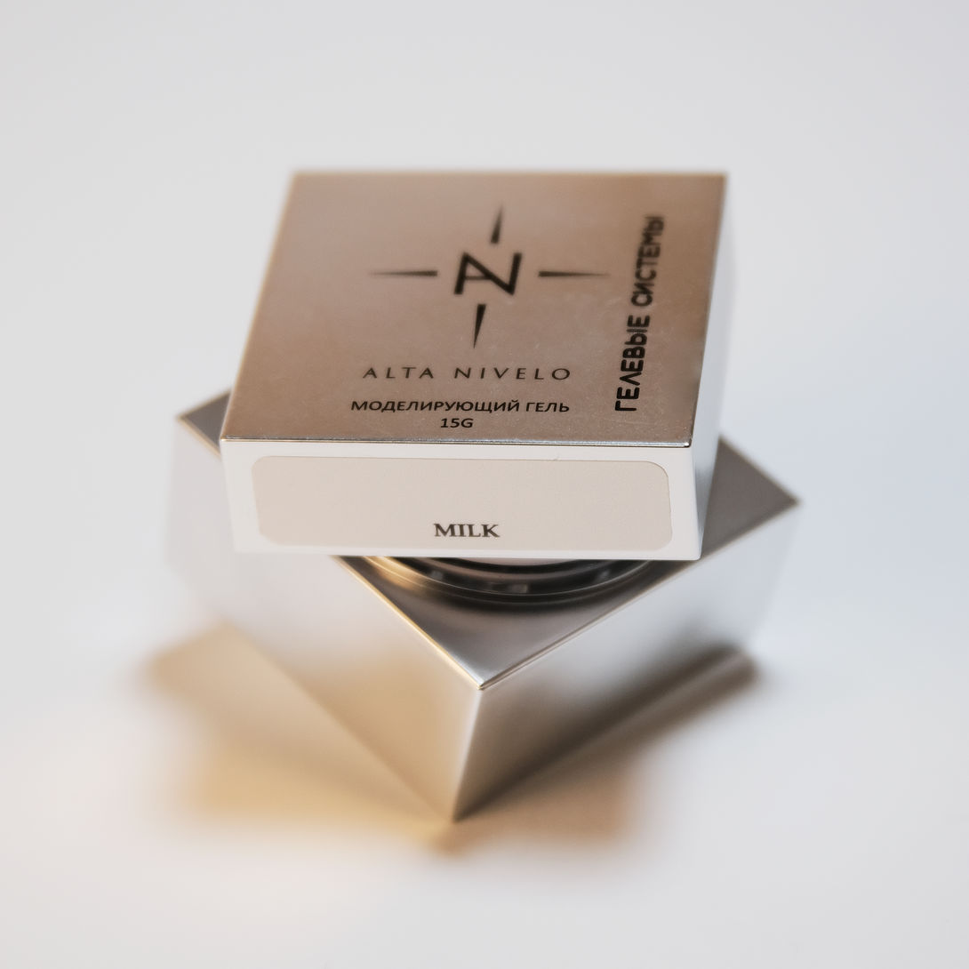 Alta Nivelo Гель для моделирования густой вязкости MILK 15г-img-1
