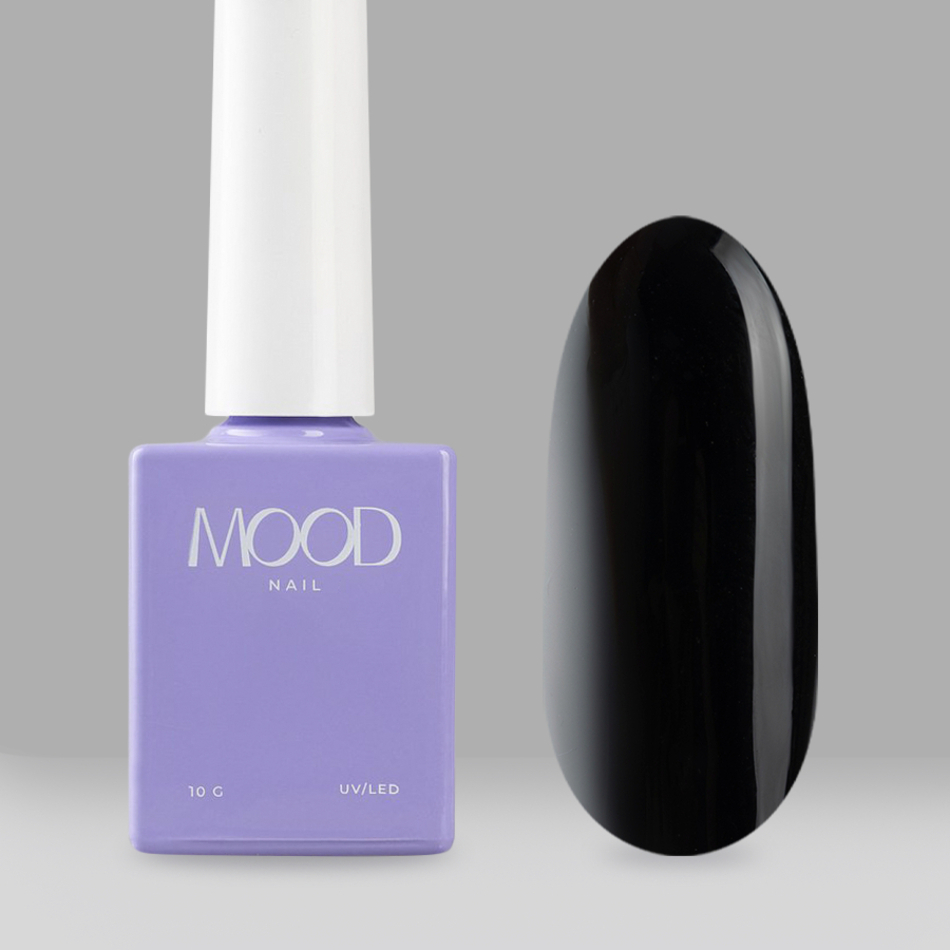 MOODNAIL Однофазный Гель-лак Pedicure collection Black 10г-img-0