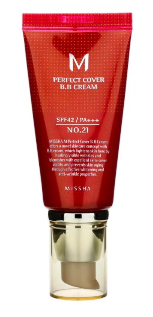 MISSHA M PERFECT COVER B.B CREAM No.21 (Light Beige) SPF42/PA+++ 50ml-img-0