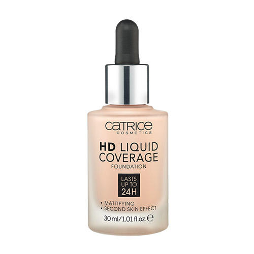 CATRICE Тональная основа с матовым финишем №010 LIGHT BEIGE "HD Liquid Coverage Foundation" 30ml-img-0