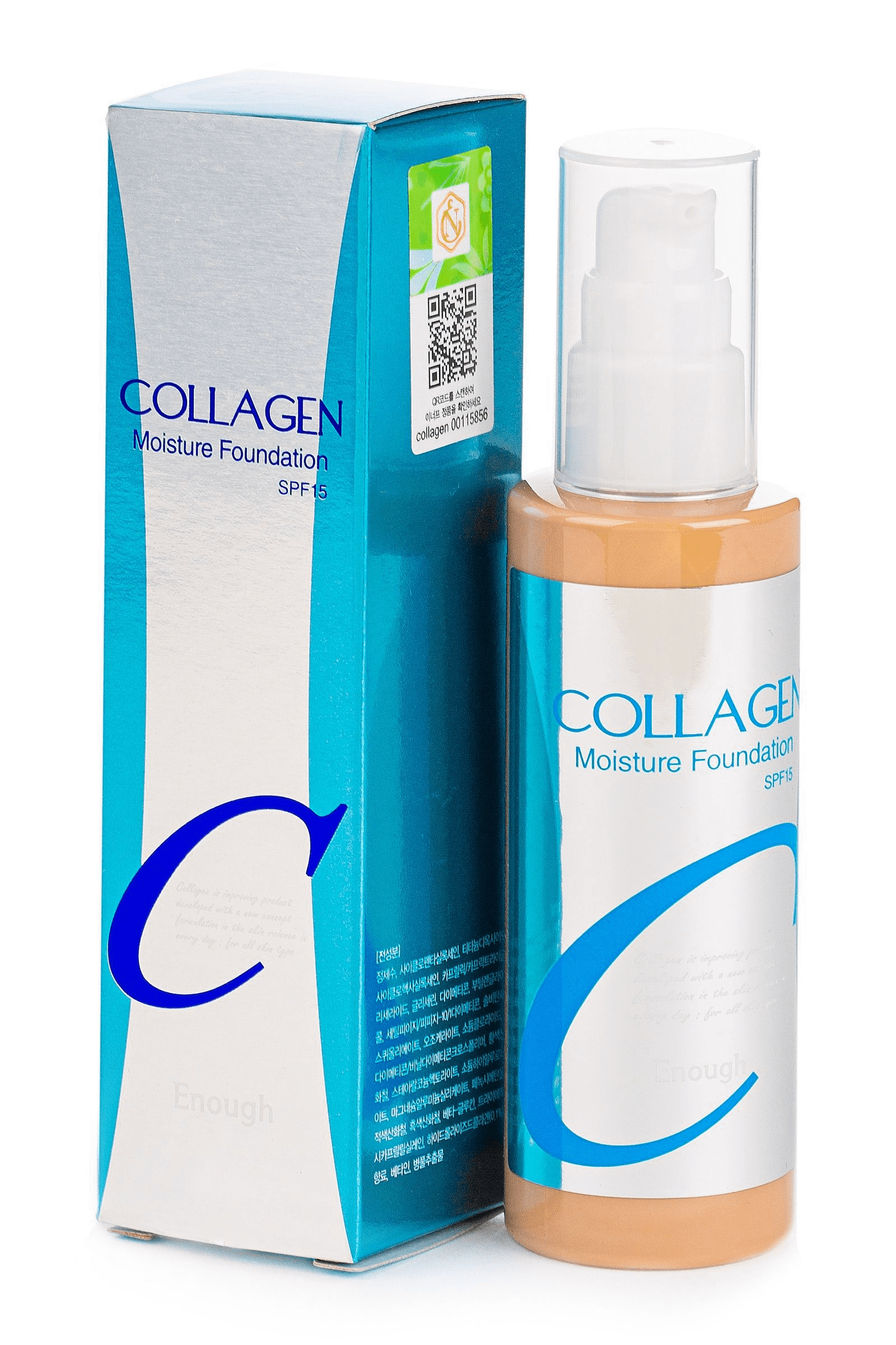ENOUGH Collagen Увлажняющий тональный крем №21 SPF15 100ml-img-0