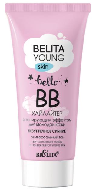 Belita Young SKIN BB-хайлайтер с тонирующим эффектом д/молод/кожи Безупречное сияние»Белита,30мл/15-img-0