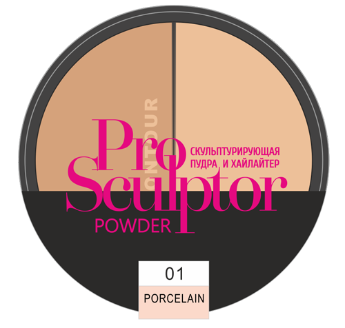 TF Cosmetics СТР13 "Pro Sculptor Powder" тон 01 "light medium"-img-0