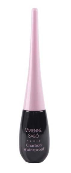 Vivienne Sabó   "Charbon" №01 Подводка для глаз водостойкая черная с розовой крышкой-img-0