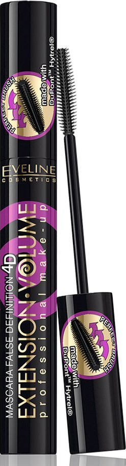 EVELINE "Extension Volume" Тушь Для Ресниц экстремальный объем и удлинение черный 10 мл РОЗОВАЯ-img-0