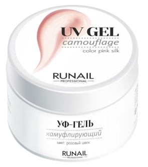 runail Камуфлирующий УФ-гель 3453 Розовый шелк 15 г-img-0