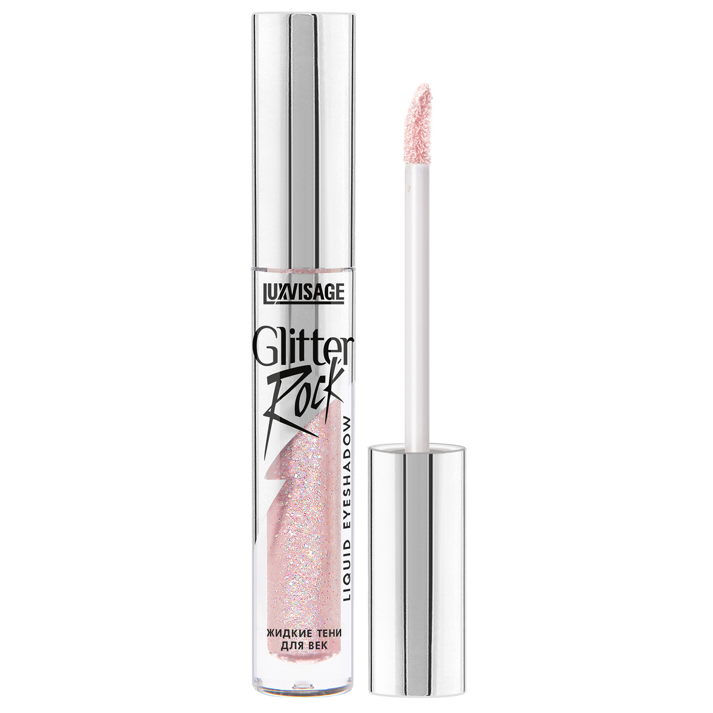 тон 306 (Galaxy Rose) Тени для ВЕК ЖИДКИЕ "Glitter Rock" LUXVISAGE/5-img-0