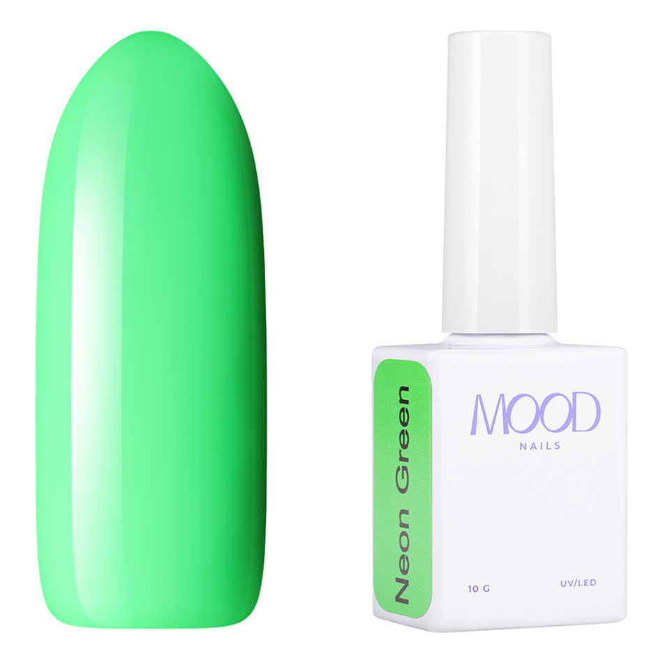 MOODNAIL Гель-лак Neon Green, 10г-img-0