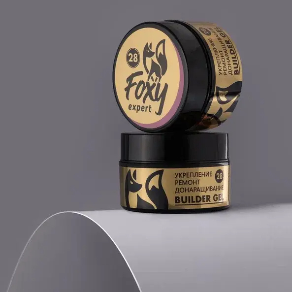 Foxy Гель для укрепления, ремонта и донаращивания до 5мм #28 (Builder gel) 15g (банка)-img-1