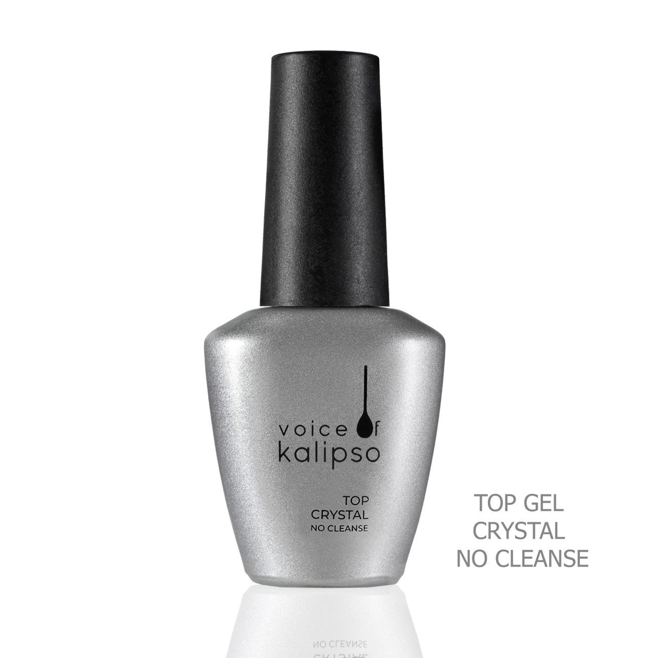 KALIPSO Тop Gel Crystal No Cleanse- Ультраглянцевое верхнее покрытие для гель-лака без липкого слоя-img-0