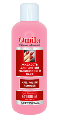 Жидкость для снятия лака без ацетона Omila "Красная роза"  1000мл-img-0