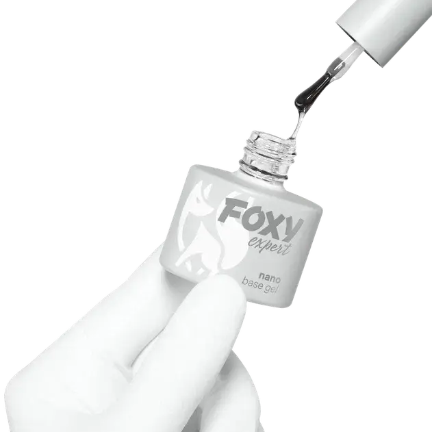 Foxy Каучуковое базовое покрытие NANO (Rubber base gel NANO), 15 ml-img-1