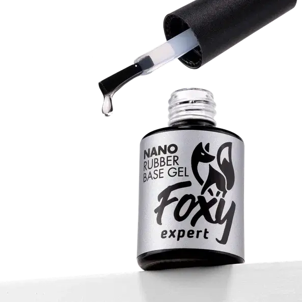 Foxy Каучуковое базовое покрытие NANO (Rubber base gel NANO) 10 ml-img-1