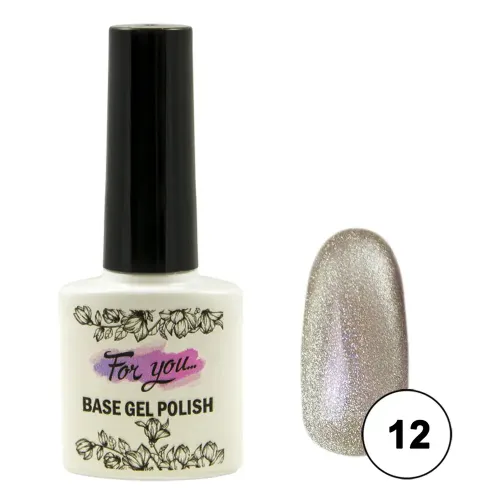 Гель-лак FOR YOU Cat s eye CRYSTAL № 12-img-0