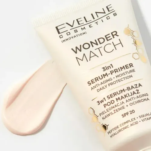 EVELINE "WONDER MATCH" База-Сыворотка под макияж 3в1 SPF20 30мл-img-1