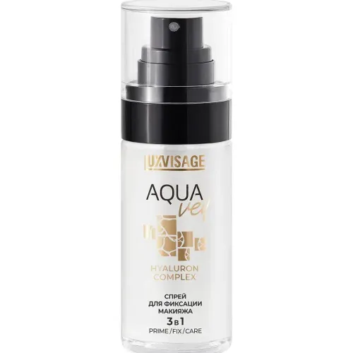 LUXVISAGE Спрей для фиксации макияжа 3 В 1 AQUA veil HYALURON-img-0