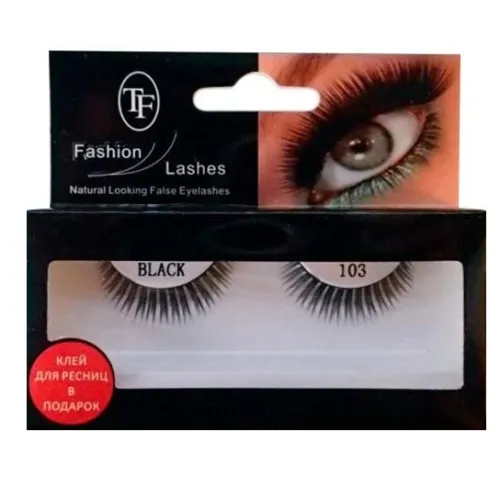 Ресницы накладные TF "Fashion Lashes" №103 черные 12 шт.-img-0