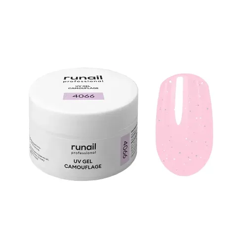 runail Камуфлирующий УФ-гель 4066 сияющий лавандовый туман 15 г-img-0