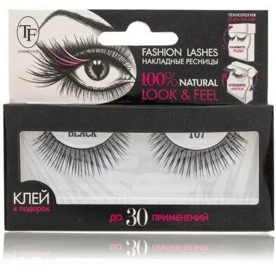TF Накладные ресницы Fashion Lashes, арт. 107, черные-img-0