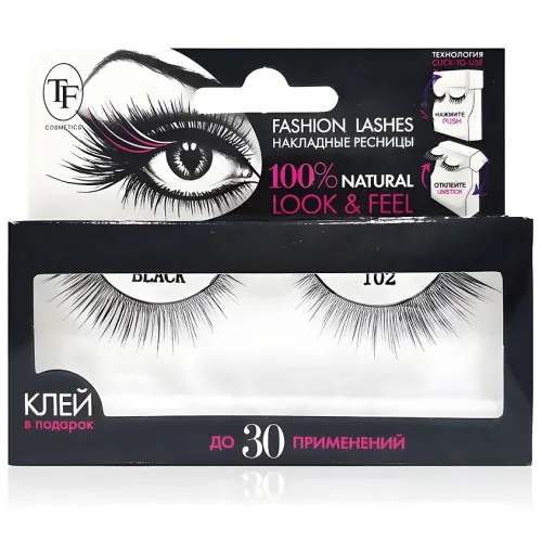 TF Накладные ресницы Fashion Lashes, арт.102 черн-img-0