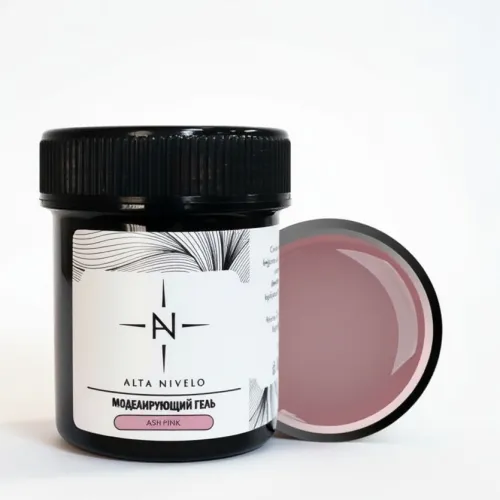 Alta Nivelo Гель для моделирования густой вязкости ASH PINK 100г-img-1