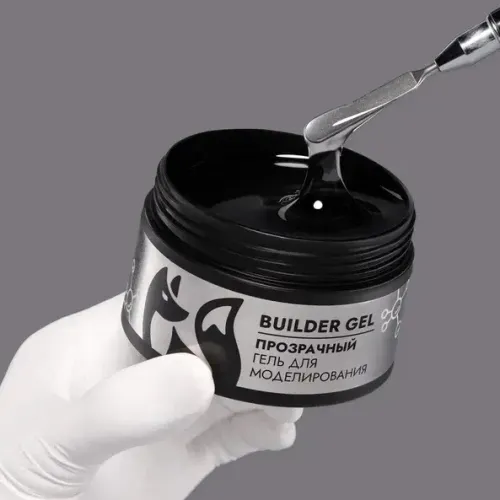 Foxy Гель для укрепления, ремонта и донаращивания до 5мм #прозрачный (Builder gel) 15g (банка)-img-0