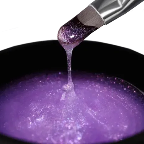 Foxy Гель для наращивания с блестками "Новая формула" в банке (Builder gel PARTY), 15g-img-0