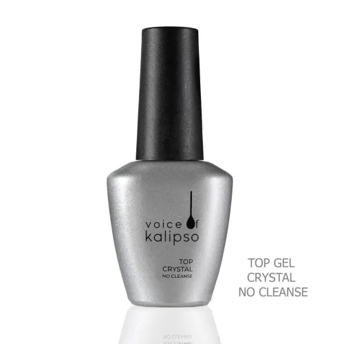 KALIPSO Тор Gel Crystal No Cleanse- Ультраглянцевое верхнее покрытие для гель-лака без липкого слоя-img-0