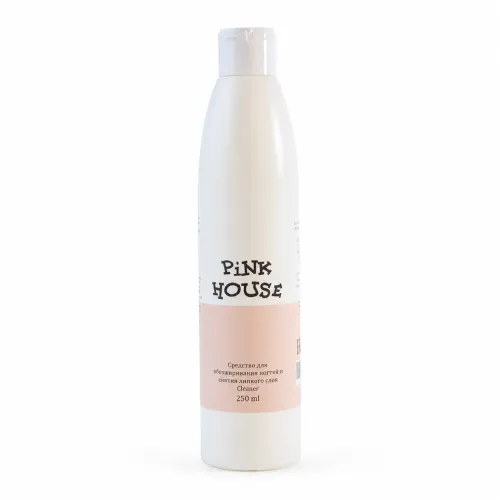 Средство для обезжиривания и снятия липкого слоя Cleaner Pink House 250 мл-img-0