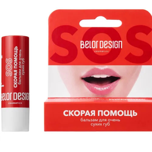 BELOR DESIGN Бальзам для очень сухих губ "Скорая помощь" Двойная защита 4.4г /10-img-0