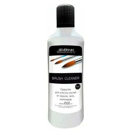 SEVERINA Brush Cleaner Cредство для очистки кистей от акрила и геля 1000мл.-img-0
